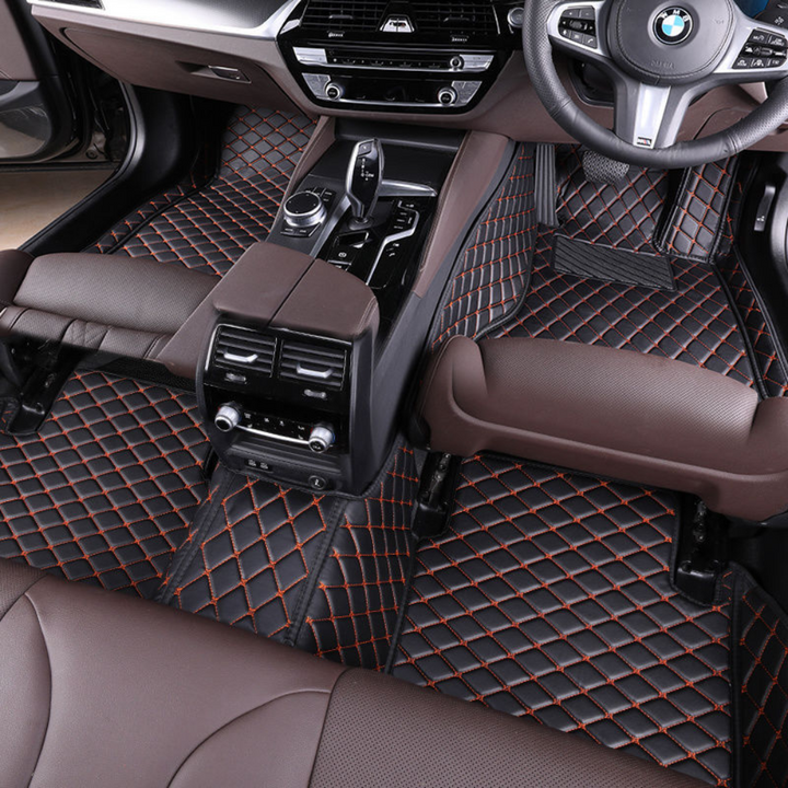Custom Diamond Quilted Car Mats