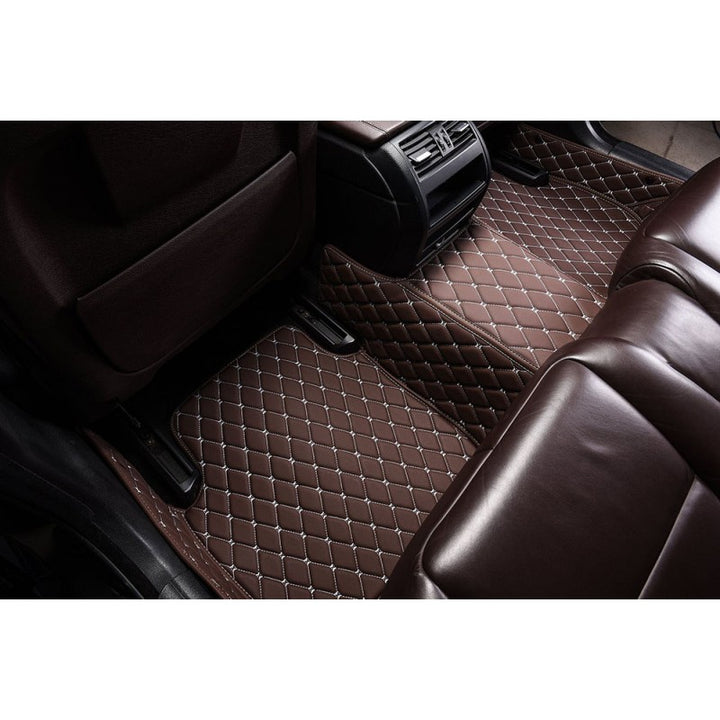 Brown Luxury Diamond Car Floor Mats